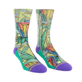 MERGE4 | Bad Otis Link Rainbow Flowers Socks (Large)