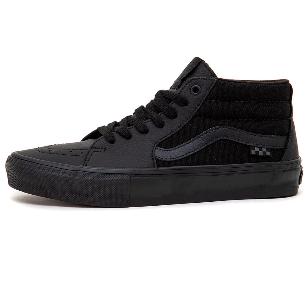 Vans | Skate Grosso Mid - Black Leather/Black