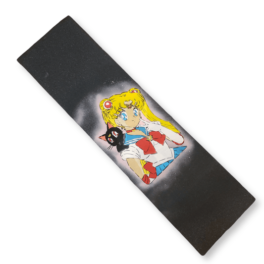 Stenciled Grip | Sailor Moon With Luna