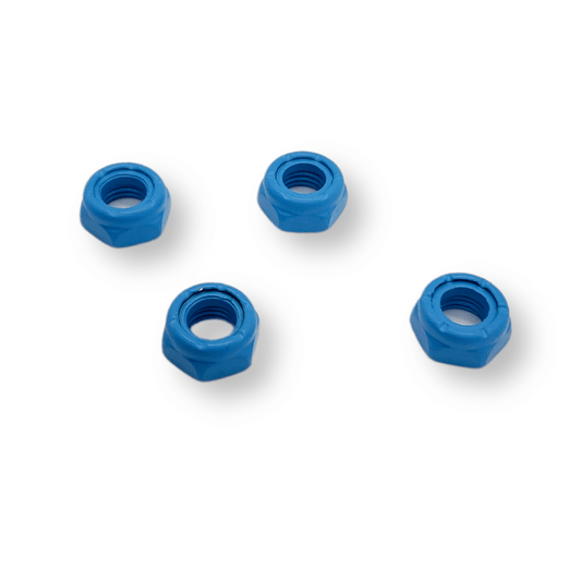 Tripin' Hardware | Axle Nuts (Set Of 4) - Sonic Blue