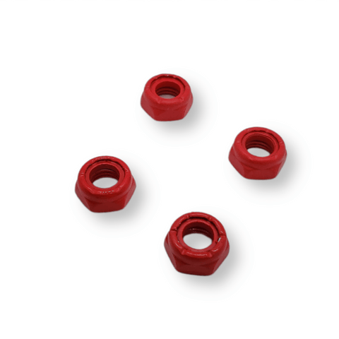 Tripin' Hardware | Axle Nuts (Set Of 4) - Red Hail'n