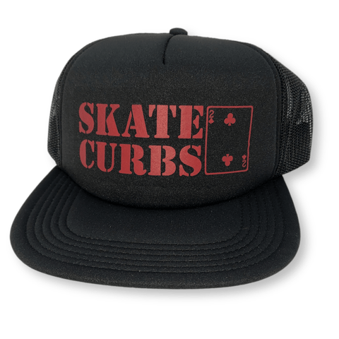 Lowcard | Skate Curbs Mesh Hat - Black/Red