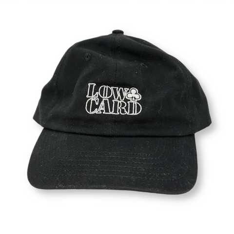 Lowcard | Outline Stacked Unstructured Hat - Black