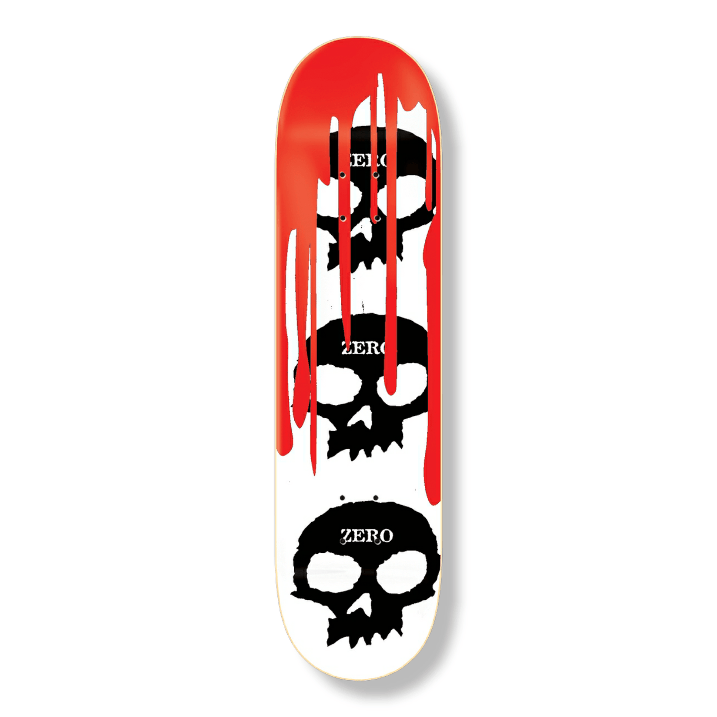 Zero | 8.375" 3 Skull Blood White