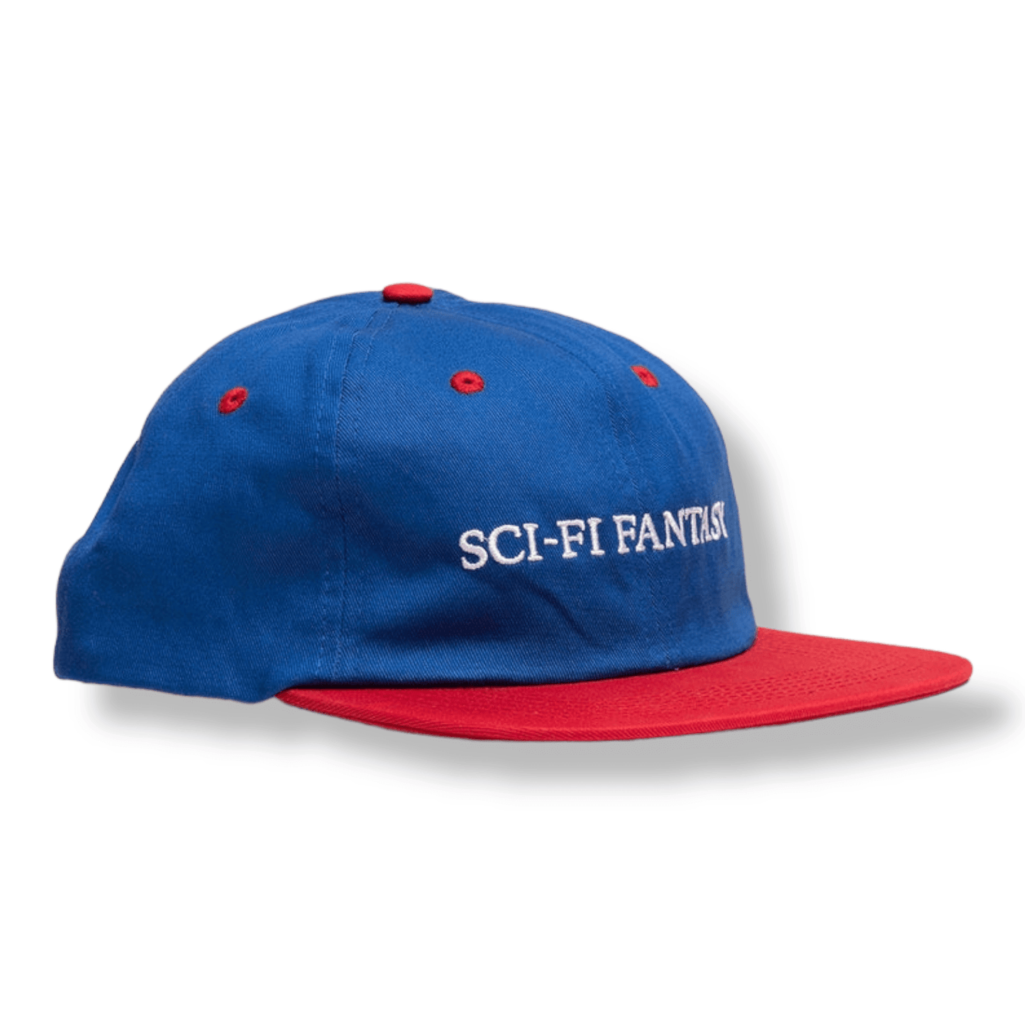 Sci-Fi Fantasy | Flat Logo Hat - Royal/Red