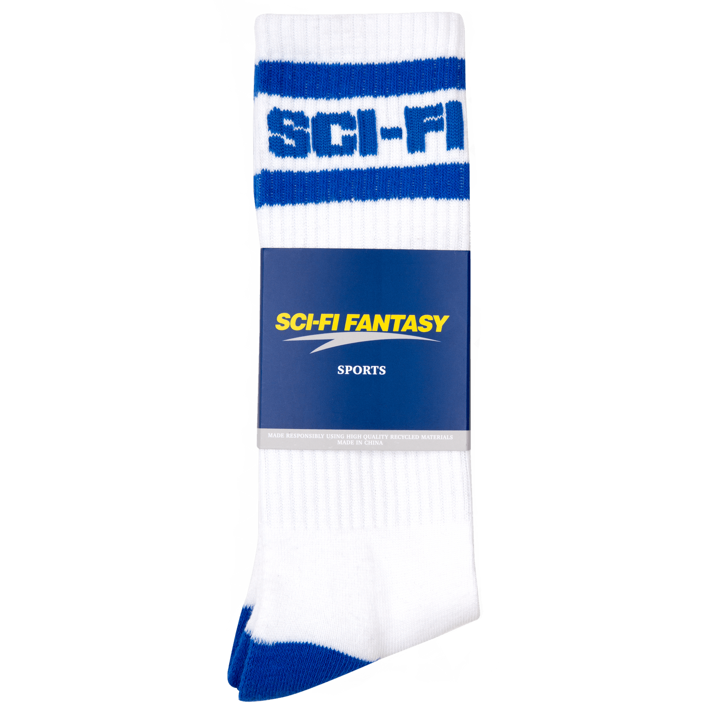 Sci-Fi Fantasy | Preformance Logo Socks - White