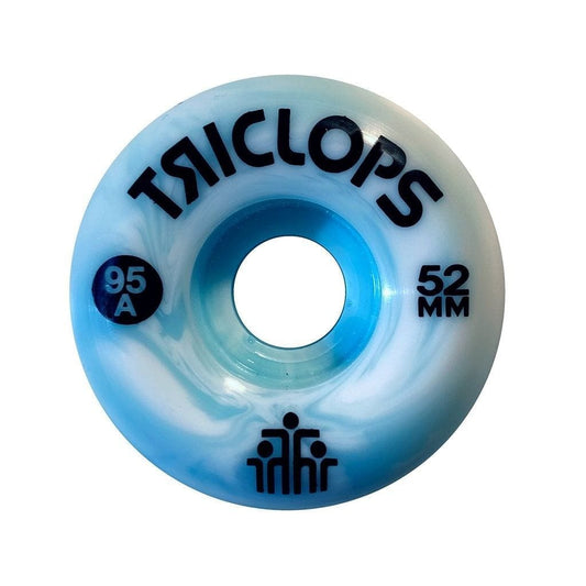 Triclops Wheels | 52mm/95a - Blue Marbles Conical