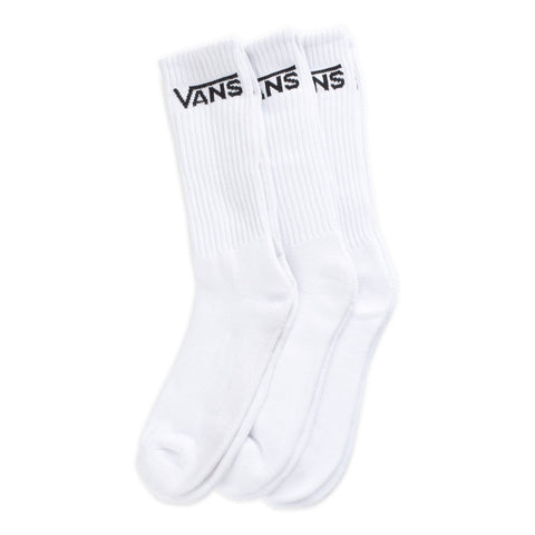 Vans | Classic Crew 3 Pack Socks - White (9.5 - 13)