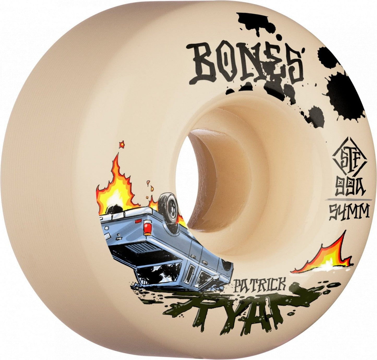 Bones | 54mm STF 99a Ryan Crash & Burn - V4 Wide