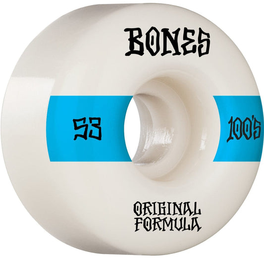 Bones | 100's - 53mm/100a V4 Wide - Blue/White