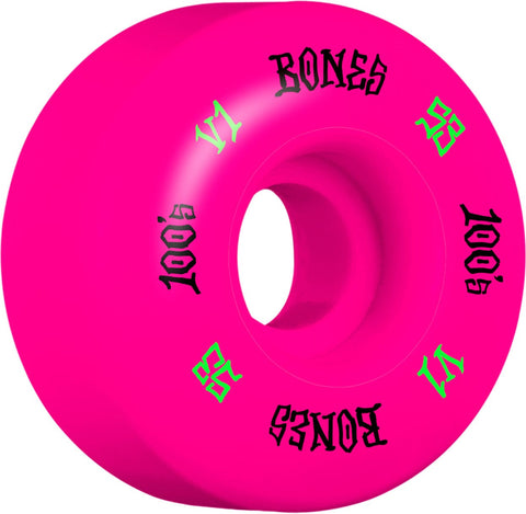 Bones | 53mm/100a - 100's Pink V1 Standards