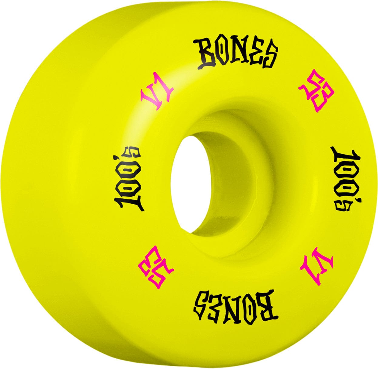 Bones | 53mm/100a - 100's Yellow V1 Standards