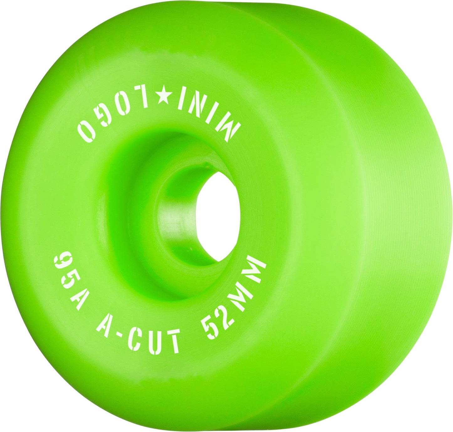 Mini Logo | 52mm/95a Green - Conical Shape