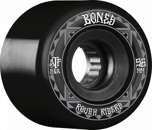 Bones | 56mm/80a Rough Riders  Wheels - Black