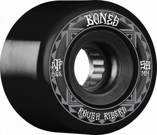 Bones | 59mm/80a Rough Riders Wheels - Black