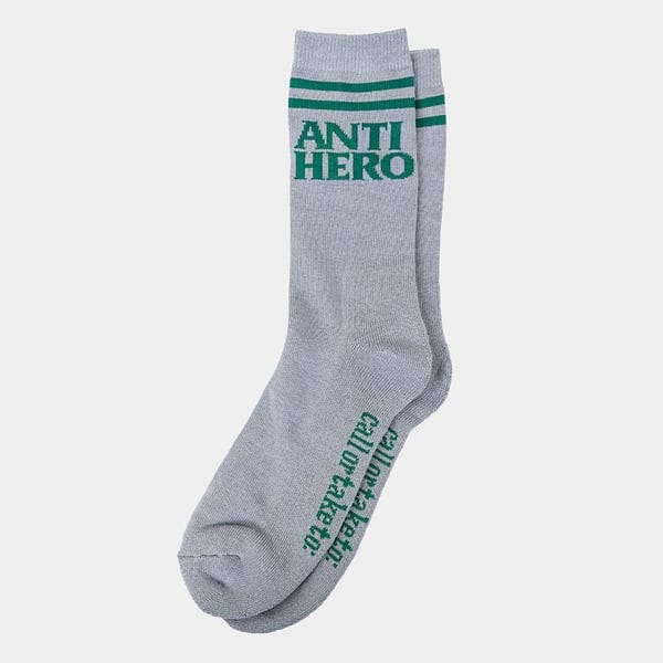 Anti-Hero | If Found Socks - Grey/Green