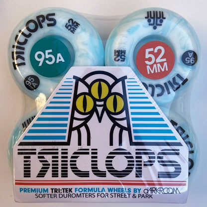 Triclops Wheels | 52mm/95a - Blue Marbles Conical