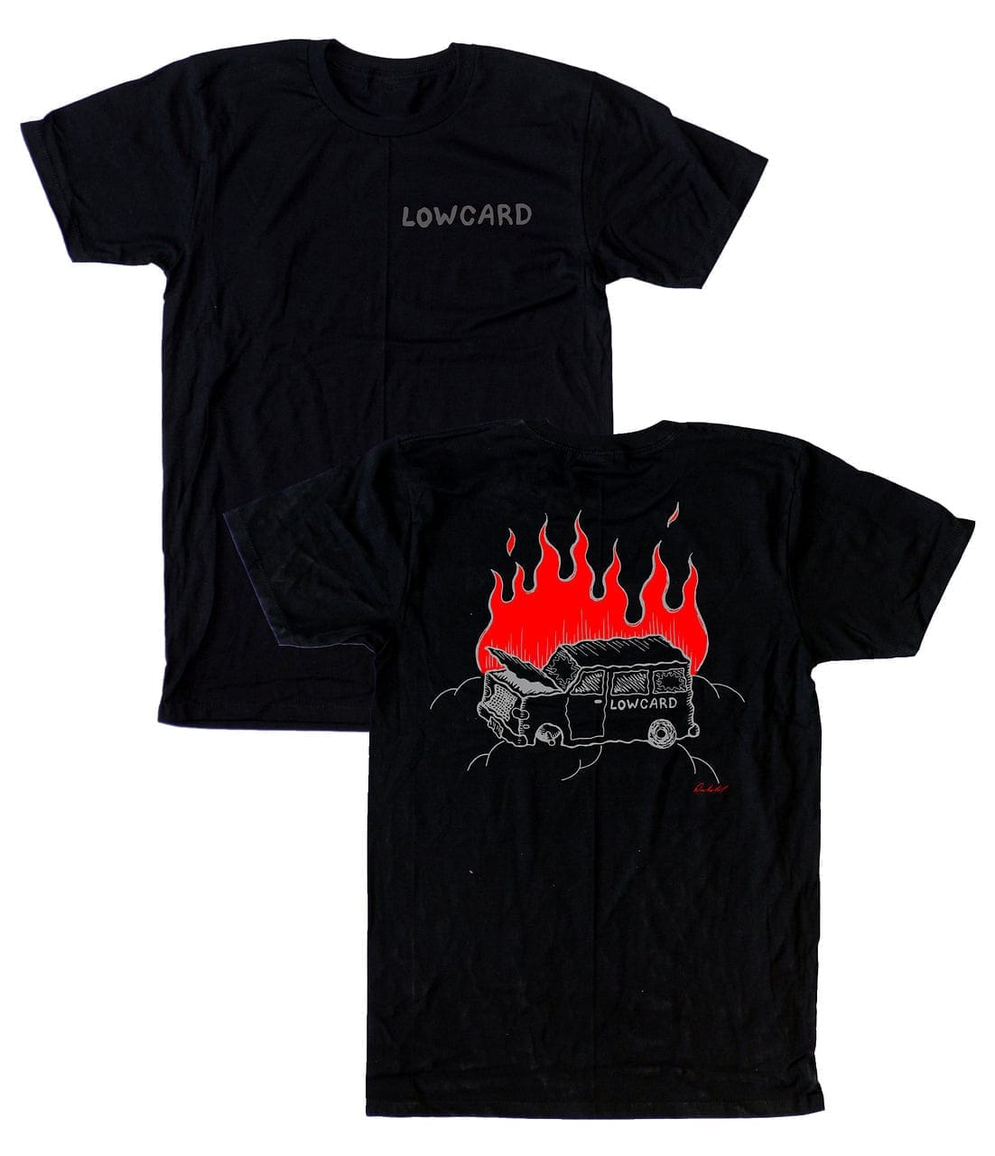 Lowcard | Burning Van Shirt - Black