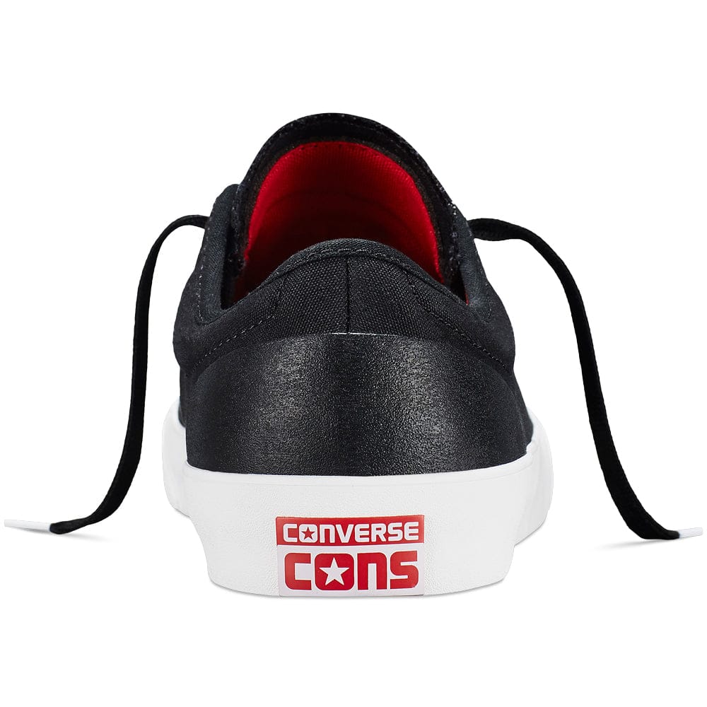 Converse | CONS Sumner OX - Black/Casino (Black Canvas/Red Suede Underneath)