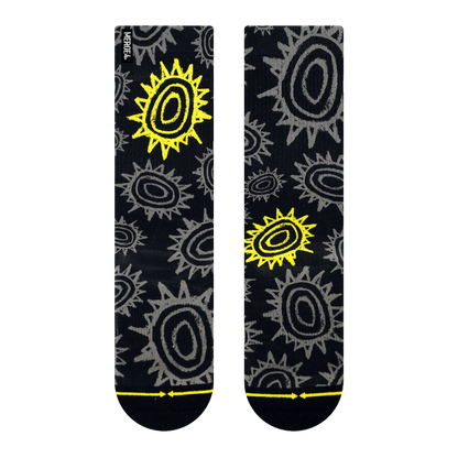 MERGE4 | New Deal Sun Pattern Socks - Large