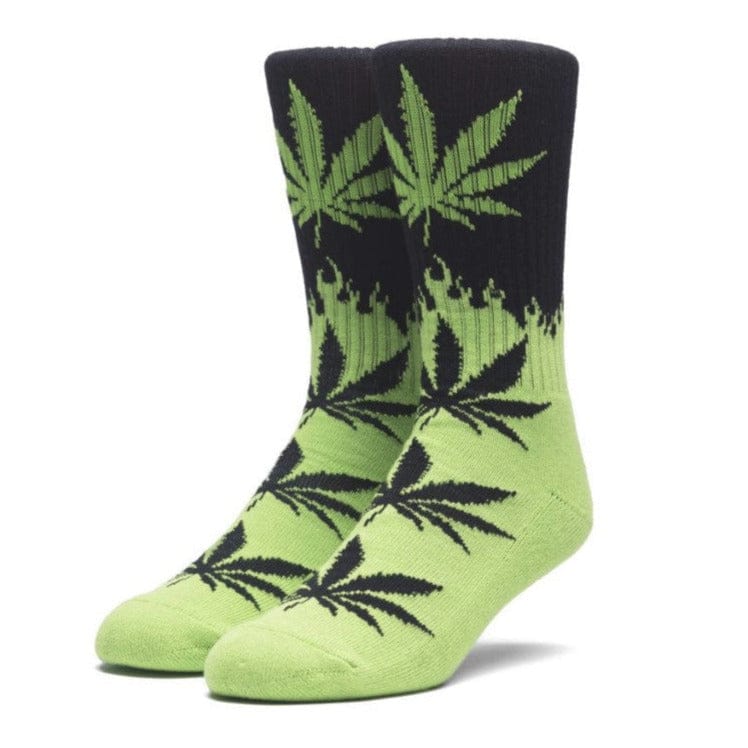 Huf | Plantlife Socks - Flame Black/Green