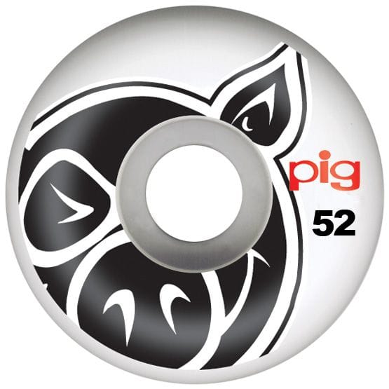 Pig Wheels | 52mm/101a Proline Shape - White