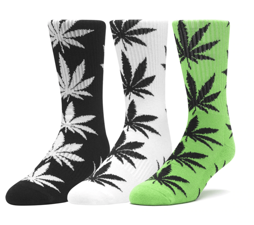 Huf | Plantlife Socks - Essentials 3-Pack Black/Green/White