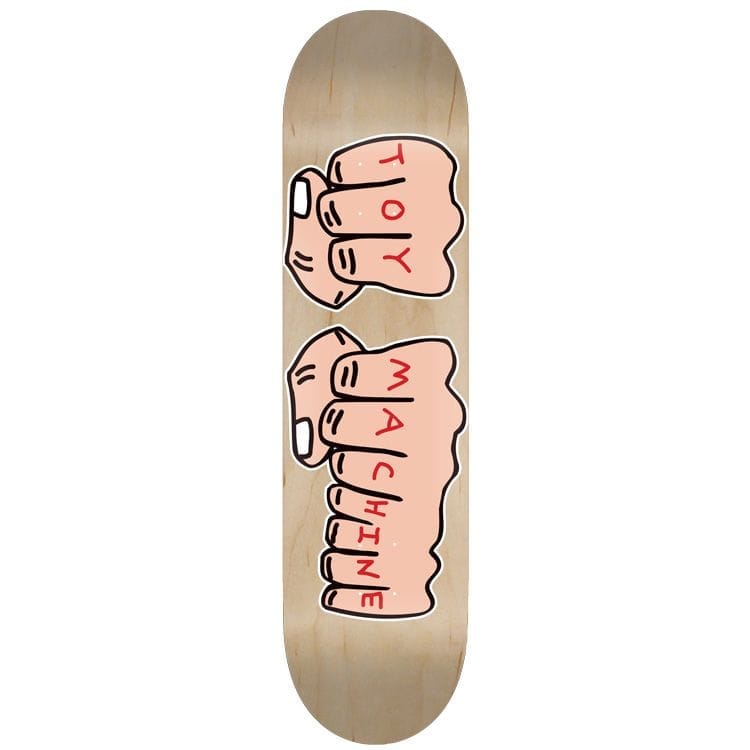 Toy Machine | 8.375” Fists Deck – Natural