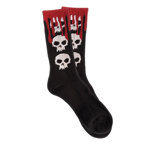 Zero | Skull Blood Socks - Black
